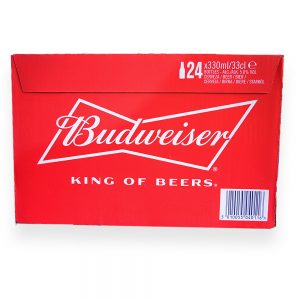 BUDWEISER 33 cl (carton de 24 bouteilles)