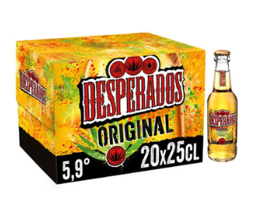 Desperados 25 cl (carton de 20)